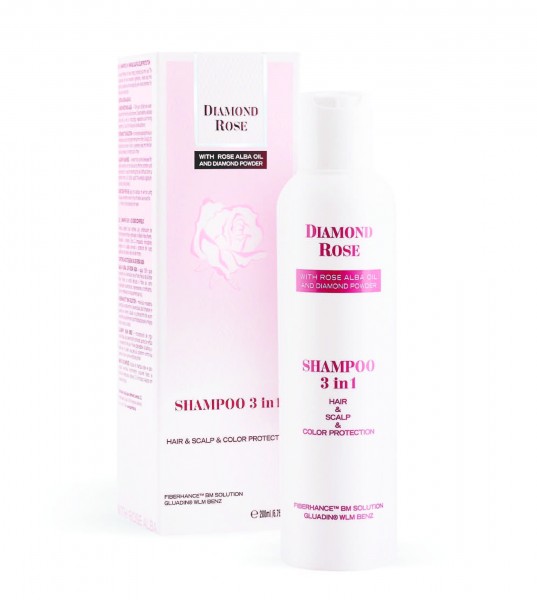 Shampoo 3 in 1 Komplexe Haarpflege – 200 ml - Diamond Rose